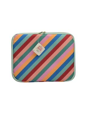 Colorful Striped 12" Laptop Sleeve Padded Zipper Tablet Pouch Bag Fab Finds